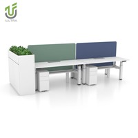 Bureau électrique réglable en hauteur IULTRA moderne avec double moteur, montage facile, usage commercial