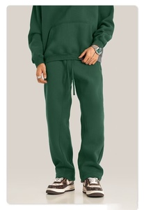 Pantalones de chándal personalizados para hombre, de alta calidad, de felpa francesa gruesa, holgados, tipo jogger, lisos, al por mayor - Product Image 6