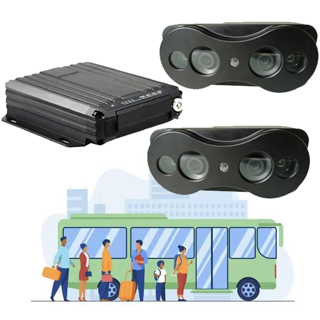 3D Stereo Vision Passenger Counter for Vehicles Accurate Head Counting Sensor for School Transit Buses Anti-Interference Design