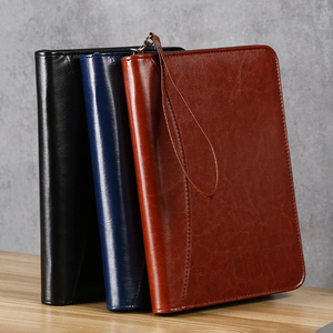 Carnet A5 en cuir durable, classeur multifonctionnel avec pochette de rangement détachable à fermeture éclair, format créatif à feuilles mobiles, couverture rigide pour affaires, Xiwan - Product Image 4