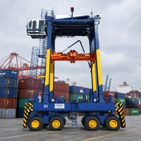Porte-conteneurs à portique de 35 tonnes pour les opérations de transfert de conteneurs en terminal intermodal avec positionnement précis des conteneurs