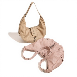 Bolso Tote de PU de Alta Gama con Diseño Retro Desgastado Sand Dune Wasteland para Mujer, Estilo 2024, Gran Capacidad, Cierre de Cremallera, Remaches - Product Image 1