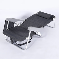 Chaise de plage pliable légère et portable en aluminium pour camping, randonnée et pique-nique, personnalisable avec logo, vente en gros