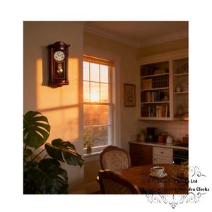 Horloge murale à pendule <span class=keywords><strong>GRAND</strong></span>-PÈRE ÉLÉGANTE. CLASSIQUE. VINTAGE. Notre Horloge à Pendule en Bois de Vérone Premium - Product Image 4