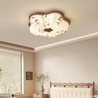 Nouveau Lustre de Plafond en Fer LED à Télécommande, Style Mid-Century, Économie d'Énergie, Blanc Froid, pour Chambre et Salon