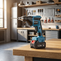 Visseuse sans fil professionnelle sans balais pour clous de charpente, outils de pose de plaques de plâtre, perceuse-visseuse 21V avec moteur sans balais et batterie 4.0Ah