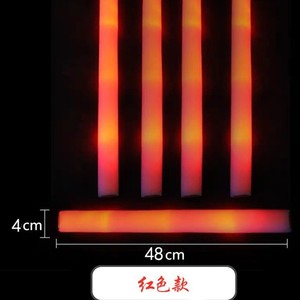 Promotional RGB LED Foam <strong>Baton</strong> Stick for Cheer Party Wedding Decoration Bulk Colorful <strong>Glow</strong> Sticks for New Year Hand-shaped - Product Image 3