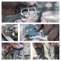 Vente chaude Couteau Explosif Edc Outil En Acier Inoxydable Survie En Plein Air Outil Multifonctionnel Portable Personnalisé CNC Pièces