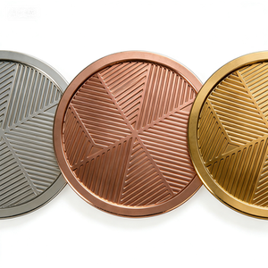 Sous-verre en métal usiné CNC de précision - Motif personnalisé pour bar et table de café - Product Image 3