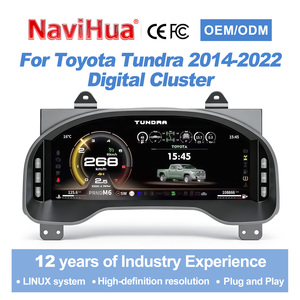 Navihua Nouveau produit pour Toyota Tundra 2014-2022 Système Linux Tableau de bord LCD Compteur de vitesse automatique Affichage numérique du tableau de bord Cockpit virtuel - Product Image 1