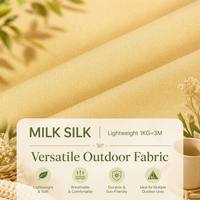Tissu en Soie de Lait DTY Tricoté Respirant et Écologique, Extensible dans les 4 Sens, en Polyester et Spandex pour Vêtements de Sport et Sous-vêtements d'Extérieur