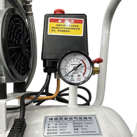Compresseur d'air silencieux sans huile, portable, mini, électrique 220V, faible bruit, réservoir d'air 12L/30L/50L