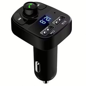 ที่ชาร์จในรถยนต์ X8 QC3.0 เครื่องเล่น MP3 อะแดปเตอร์ชาร์จเร็ว ที่ชาร์จในรถยนต์แบบ USB คู่ ชาร์จเร็ว พร้อมเครื่องส่งสัญญาณ FM - Product Image 1