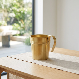 Maceta de jarra de hierro decorativa con asa para centro de mesa moderno para el hogar y el jardín - Product Image 2