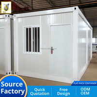 Container Abitativo Smontabile 20FT a Basso Prezzo di Fabbrica, Magazzino o Chiosco, Realizzato in Acciaio e Pannelli Sandwich
