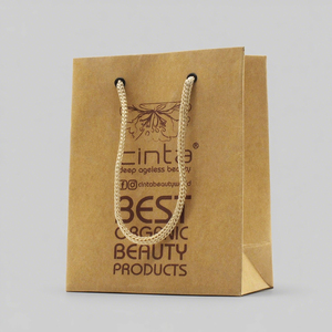 Sacchetti di Carta Kraft Marrone Personalizzati per Gioielli di Lusso, Confezioni Regalo con Logo Stampato - Product Image 3