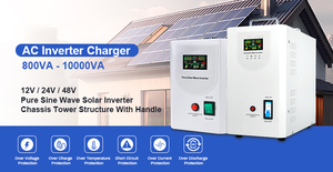 Changzhi Home Solar Power Solution Single 24V 1000VA-<strong>3KVA</strong> 800W-1200W Inverter <strong>UPS</strong> Battery Backup 98% Efficiency MPPT Controller - Product Image 2
