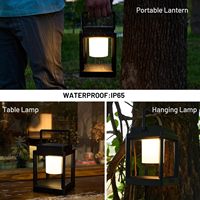 Lampe de table solaire LED, lanterne de chevet portable, lampe solaire alimentée par énergie solaire, commande tactile, lumières LED sans fil, lampes solaires d'extérieur, lampes solaires d'intérieur