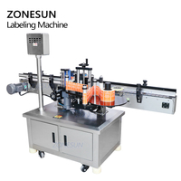 Machine d'étiquetage ZONESUN ZS-TB260R pour pots de bougies, bouteilles de thon en conserve, boîtes métalliques et étiquettes de bouteilles en plastique