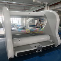 Bateau ponton gonflable solaire intérieur/extérieur électrique, capacité 500 kg, plus de 10 passagers, garantie 3 ans, vinyle/PVC