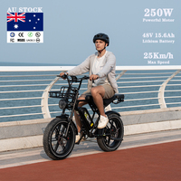 Vélo électrique KOOLUX X9 EU/UK/AU avec moteur arrière sans balais, pneus larges, batterie lithium 48V, étanche IP54, 6 vitesses
