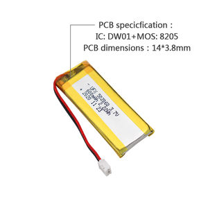 Аккумулятор LiPo UFX502060 600 мАч 3.7В с платой защиты для GPS-трекеров, производство Китай - Product Image 6