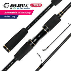 Canne à pêche spinning OEM ODM 2,13 m pour leurres, poignée EVA, anneaux en céramique, action légère ML, carbone 40T+30T, pour la pêche au bar - Product Image 3