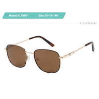 Lunettes de soleil métalliques SENTA de style classique rétro, forme carrée, design de luxe, unisexe, protection UV400