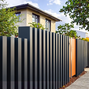 Clôture de jardin de luxe de style moderne personnalisée de qualité supérieure en aluminium écologique, design de villa, grille de clôture au design fantaisie, modélisation 3D - Product Image 5