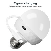 Ampoule LED RGB rechargeable, ampoule E27 à changement de couleur avec télécommande, 15 couleurs, ampoule à intensité variable fonctionnant sur piles pour la maison