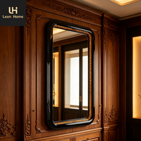 Miroir mural décoratif de haute qualité, cadre en laiton carré, best-seller pour la décoration de la maison