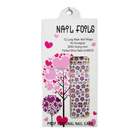 Pochette en papier PVC personnalisée avec trou de suspension, impression recto-verso dorée pour bandes de vernis à ongles, logo personnalisé