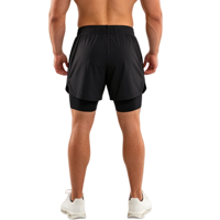 Shorts de sport personnalisés en gros pour hommes – Nylon et Spandex, coupe ajustée, décontractés