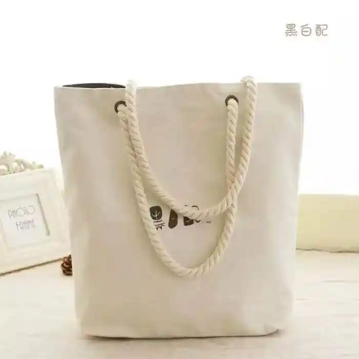Wholesale Customized blank canvas bags Eco Friendly Logo Printed Canvas  Shopping Tote Bags Canvas Tote Shopping Bag From m.