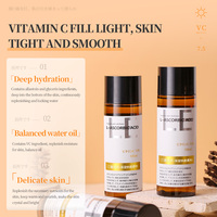 Sérum liquide à l'essence de vitamine C, tonique à l'acide L-ascorbique pour peaux sèches, hydratant, minimiseur de pores, améliore le teint terne