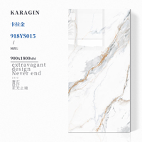 Carrelage en céramique pleine masse 900x1800mm, imitation pierre texturée, épaisseur 9mm, faible absorption d'eau, pour intérieur