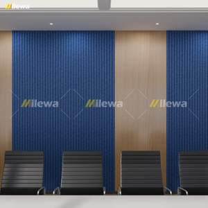 3D อะคูสติกไฟเบอร์โพลีเอสเตอร์แบบคลื่นยืดหยุ่นที่ทันสมัยดูดซับเสียงในอวกาศสำหรับสัตว์เลี้ยง NRC 0.9เกรดทนไฟผ้าสักหลาด B1อะคูสติก - Product Image 3