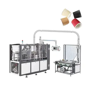 Cold drink double wall paper cup shrink wrapping making production line machine