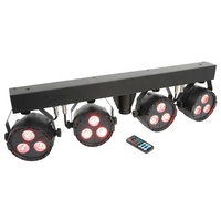 Système d'éclairage LED Wash 12 pièces * 4 en 1, kit d'éclairage Par pour DJ, discothèque, comprend un support, un sac de transport et une télécommande