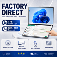Nuevo Ordenador Portátil Profesional de 16 Pulgadas con Pantalla Táctil Doble, Intel Core I5 12450H de 12.ª Generación, Windows para Negocios