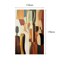 El Yapımı Tablolar - Doku Renkli Duvar Sanatı Soyut Resim Modern Manzara Resmi Dekor için Yağlıboya Tablo 110X170CM