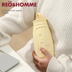 <span class=keywords><strong>Bouillotte</strong></span> en silicone avec design de dessin animé mignon, chauffe-taille portable anti-déflagrant pour les enfants, compresse chaude, soulagement du ventre - Product Image 2