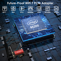 Adaptador PCI-E Tri-Banda WiFi 7 BE8774 con Bluetooth 5.4