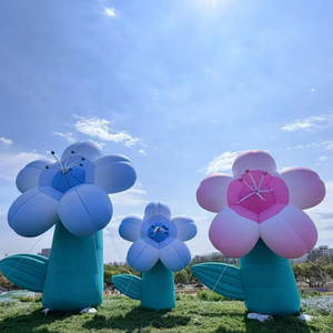 Activités de plein air printanières : Fleurs gonflables bleues et roses pour la <span class=keywords><strong>d</strong></span>écoration et les séances <span class=keywords><strong>photo</strong></span>. - Product Image 3