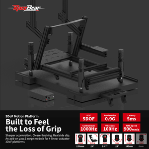 Plateforme de simulation de course Racebear 2DoF pour SFX100 avec fonctions de surtension et de perte de traction - Product Image 3
