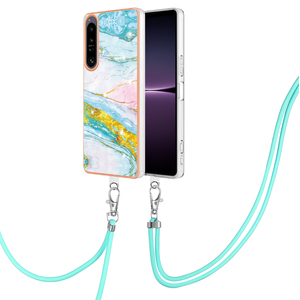 เคสโทรศัพท์ลายหินอ่อนโครเมียม,เคสแฟชั่นพร้อมสายคล้องสำหรับ Sony Xperia 1 IV,สำหรับ Xiaomi POCO X4 PRO 5G - Product Image 2