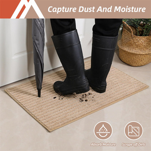 Paillassons d'entrée intérieure personnalisés 24X35Inch Dirt Trapper <span class=keywords><strong>Tapis</strong></span> <span class=keywords><strong>de</strong></span> porte avant lavable antidérapant Nettoyage facile - Product Image 4