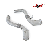 Tuyau d'échappement en acier inoxydable 304 pour BMW M650i M750i G12 G13 4.4T 2017-2020, downpipe avec isolation thermique, performance racing et amélioration de puissance
