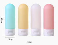 Bouteilles compressibles personnalisées en LDPE de 30 ml et 50 ml pour lotion, savon pour les mains et emballages de soins de la peau