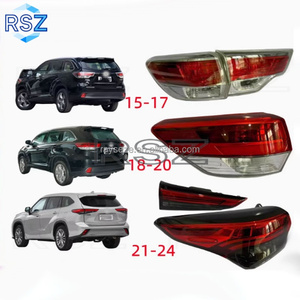 RAYSEZE feu arrière pour Toyota 2015 2018 2024 Highlander ROUGE Halogène Led feu arrière lumière <span class=keywords><strong>Auto</strong></span> pièces voiture accessoires - Product Image 1